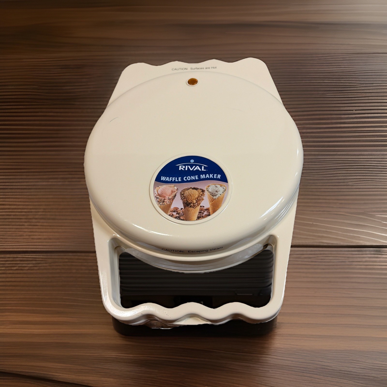 Rival Homemade Waffle Cone Bowl Maker Model WC800 Pizzelle Iron Maker No Roller