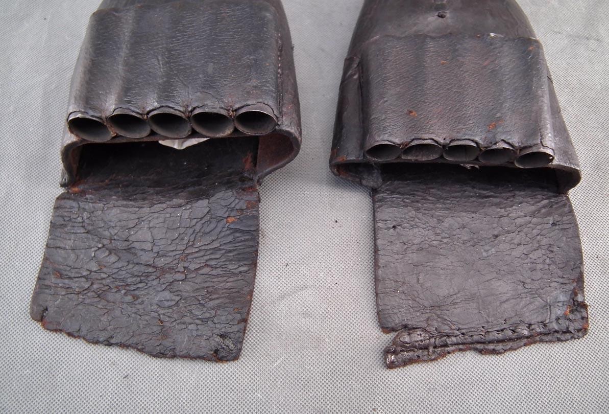 Antique American Civil War Dragoon Saddle Holsters Colt Dragoon Pistols Revolver