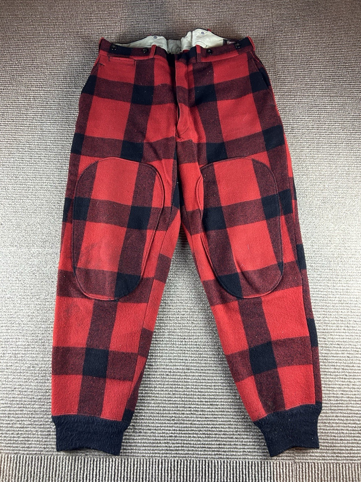 Vintage Woolrich Jacket Mens 40 Buffalo Plaid Mackinaw Wool Hunting & Pants NWT