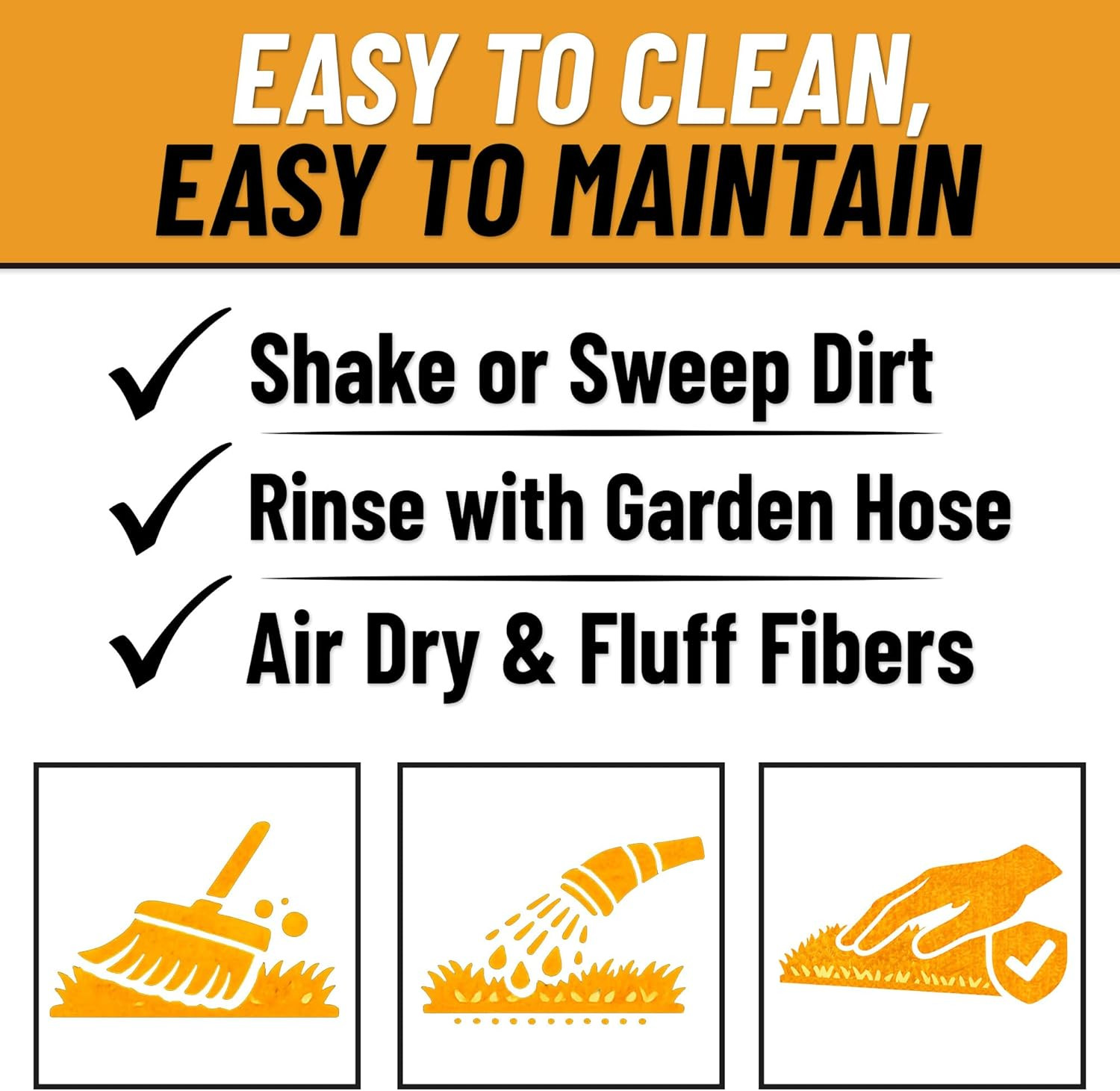 Artificial Grass Outdoor Runner Rug 2'7" X 10' – Waterproof Astro Turf with Drai