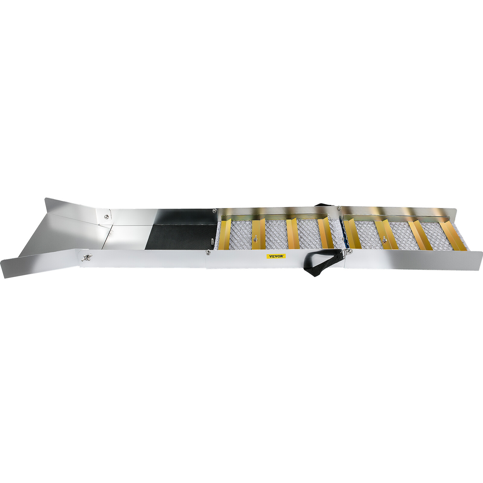 VEVOR 50" Folding Aluminum Alloy Sluice Box for Gold Panning Carpet Moss Scale