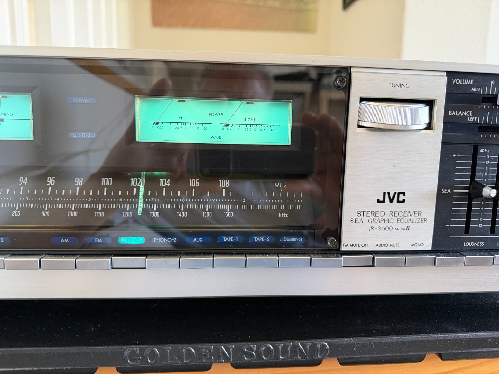 JVC JR-S600 Mark II Vintage Monster Stereo Receiver 120 Watts Per Channel - NICE