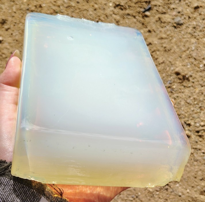 Opalite Glass Opal LARGE Block Rough Flint Knapping 3.8#