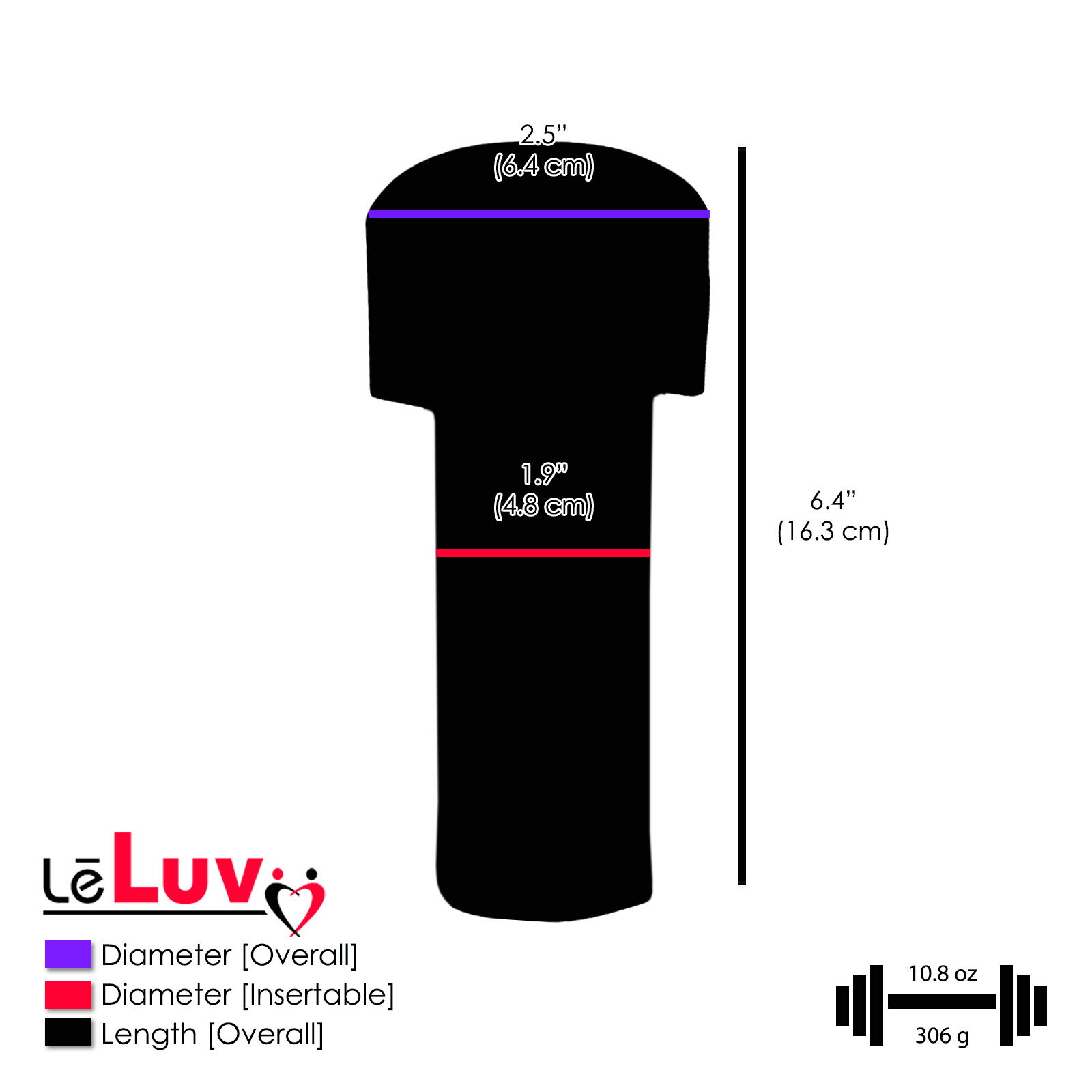 LeLuv Penis Pump Magic Sleeve Insert for 1.5 Inch to 2.5 Inch Diameter Cylinders
