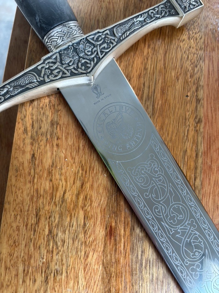 "Marto from Spain" Excalibur King Arthur Sword (With Original Booklet + Receipt)