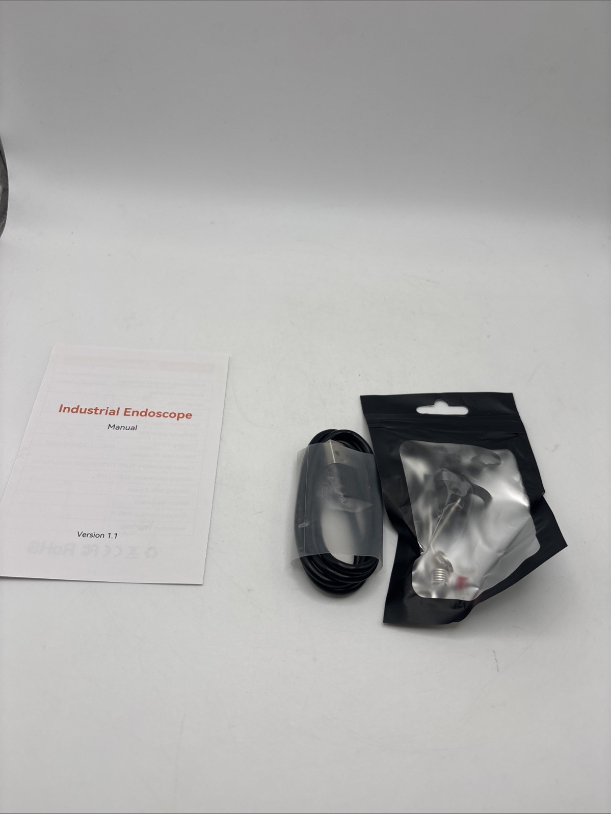 HD Endoscope Inspection Camera 4.3” LCD Screen LED Borescope 16.4ft IP67 Tool