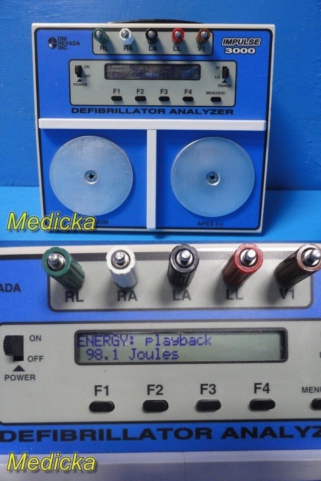 DNI Nevada Impulse 3000 Biomedical ECG Simulator & Energy Analyzer ~ 39632