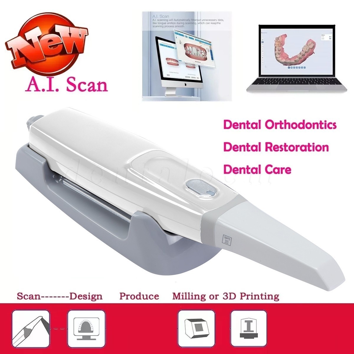 Dental Intraoral Scanner for CAD/CAM Restorative Dentistry