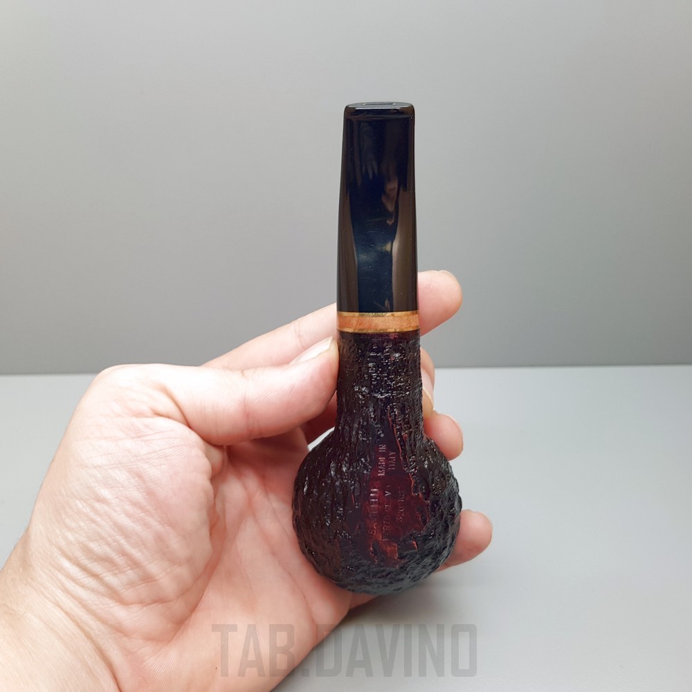 Savinelli Porto Cervo Zigrinata 320 9Mm Made In Italy