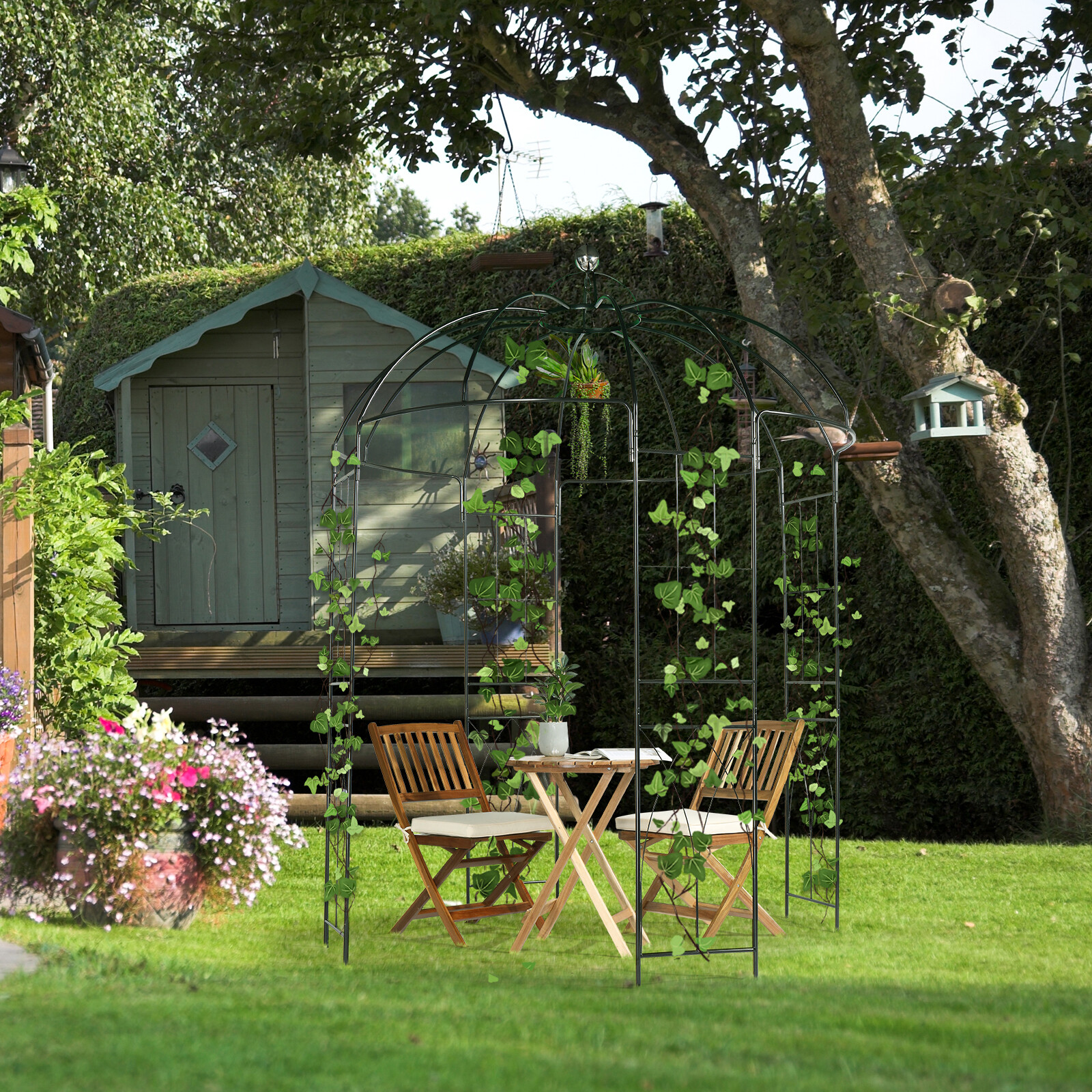 Metal Wedding Arch Garden Gazebo Arbor Outdoor Wedding Party Climbing Plants