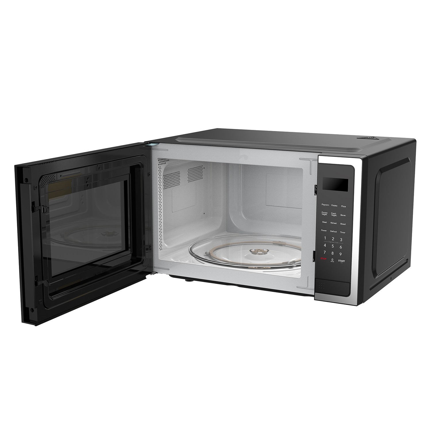 1.5 Cu Ft 1000W Stainless Steel Microwave