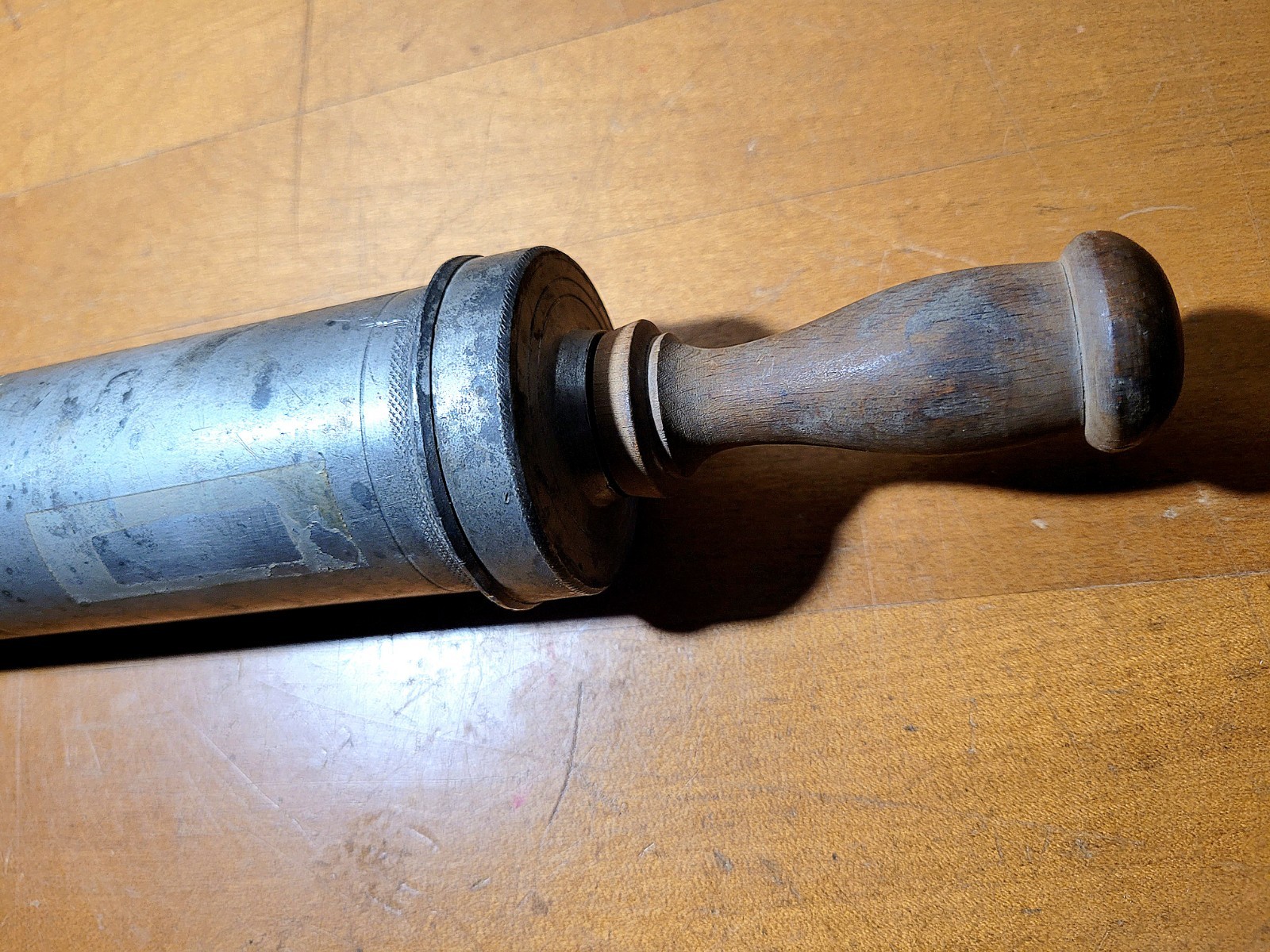 Antique 1830's Pewter Medical Embalming Syringe Medical Oddities Large Needle