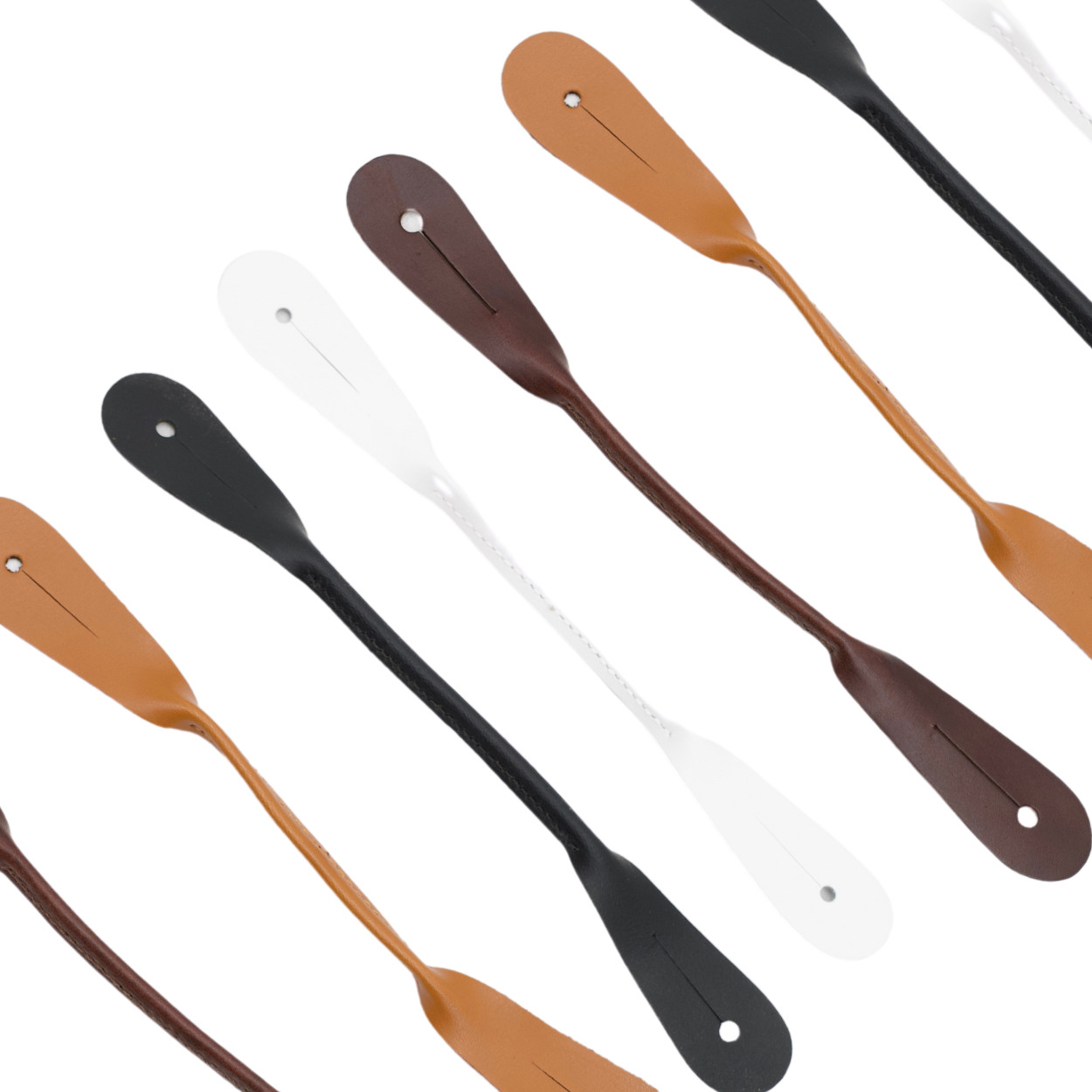 Men's Suspenders, USA Made Button On Leather Replacement Ears, or Convert