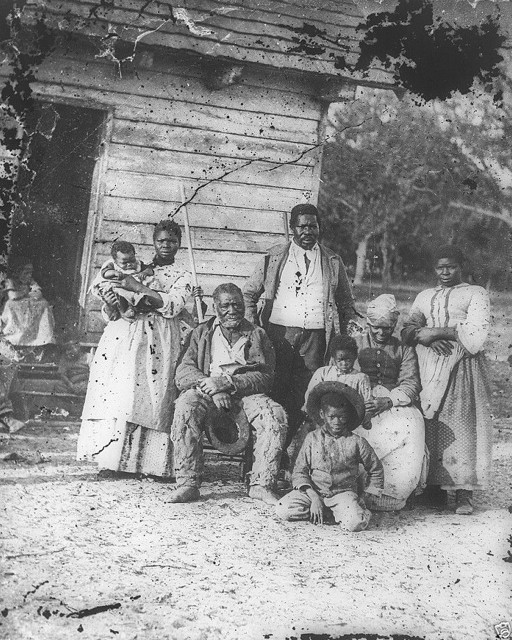 Five Generations of Slaves Smith's Plant. Beaufort, SC - 8x10 US Civil War Photo