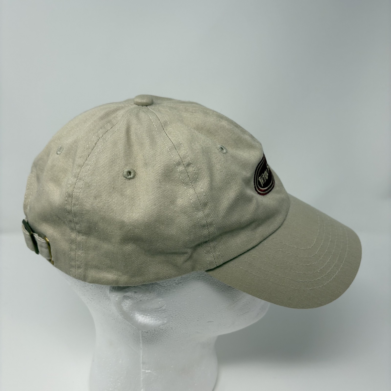 "Wine Is Good" Tan Baseball Cap Dad Hat Adjustable Humor Novelty