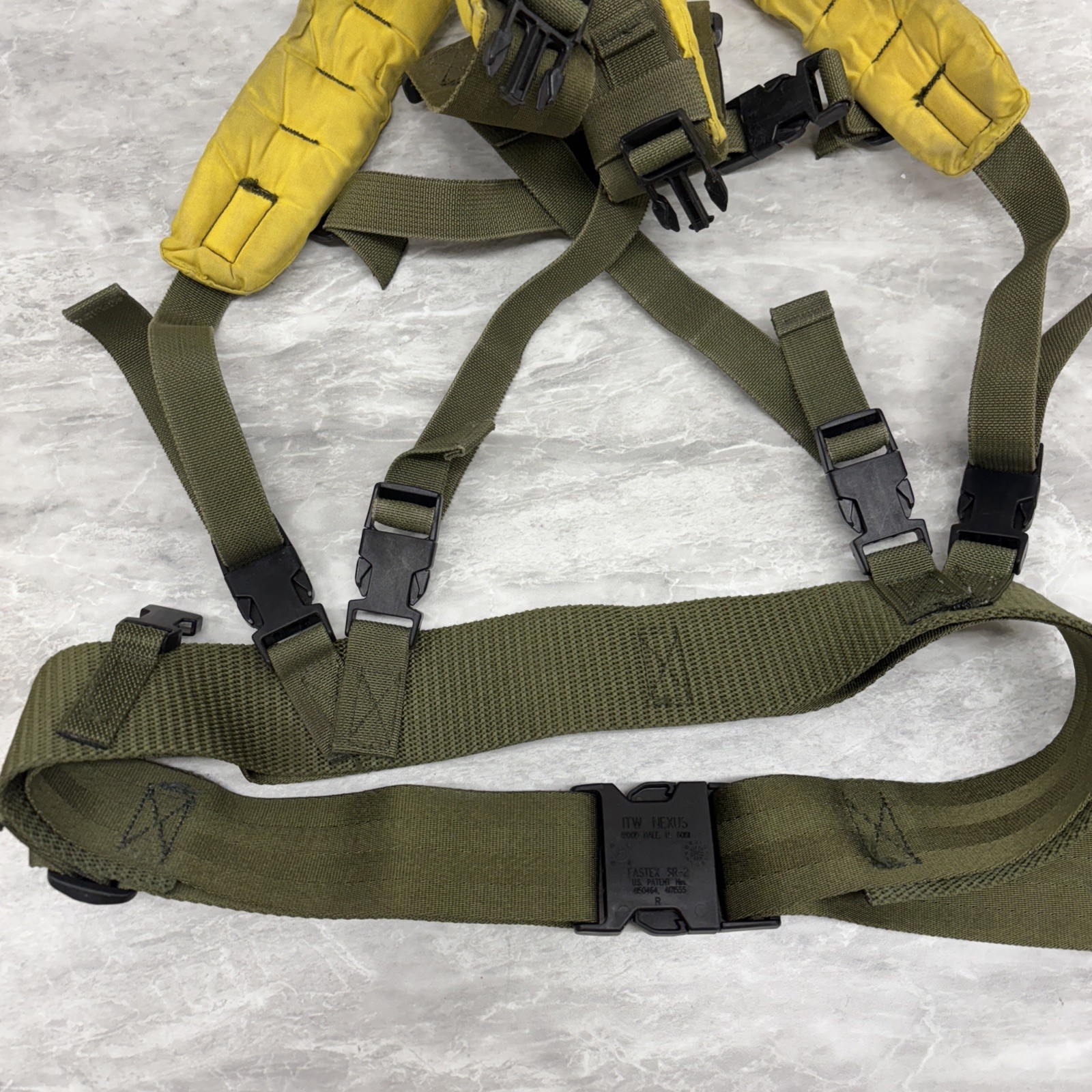 VTG US Forest Service Supply FSS Firefighter Harness, Belt, (2)Canteen Pouches