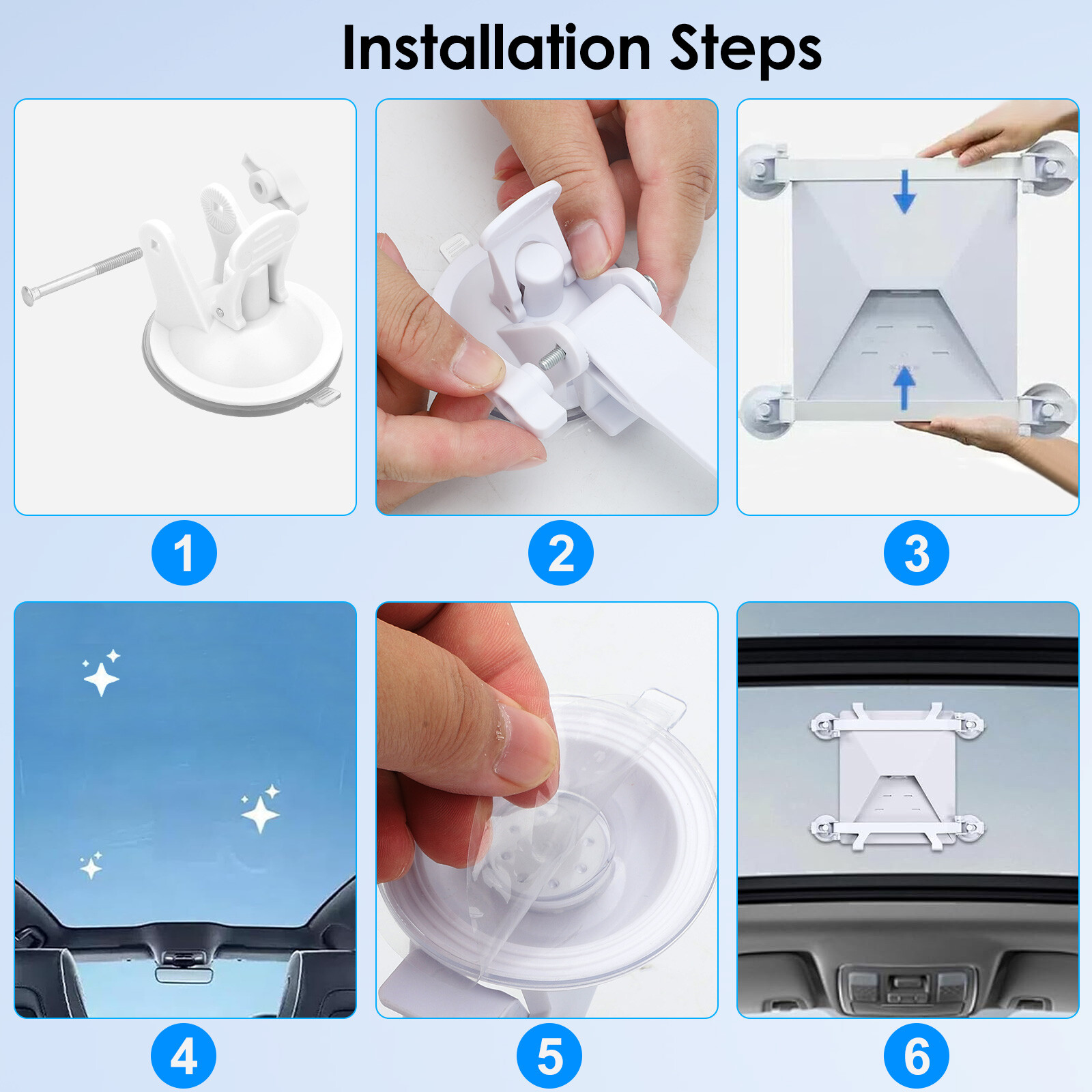 Starlink Mini Car Suction Cup Mount Roof/Window Holder for RV SUV Camper Boat