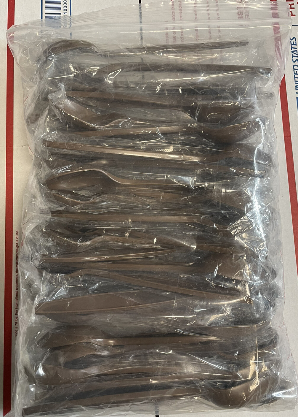 MRE SPOON 40 Pack Plastic Eating Utensil Camping Survival Hiking Prepping Prep