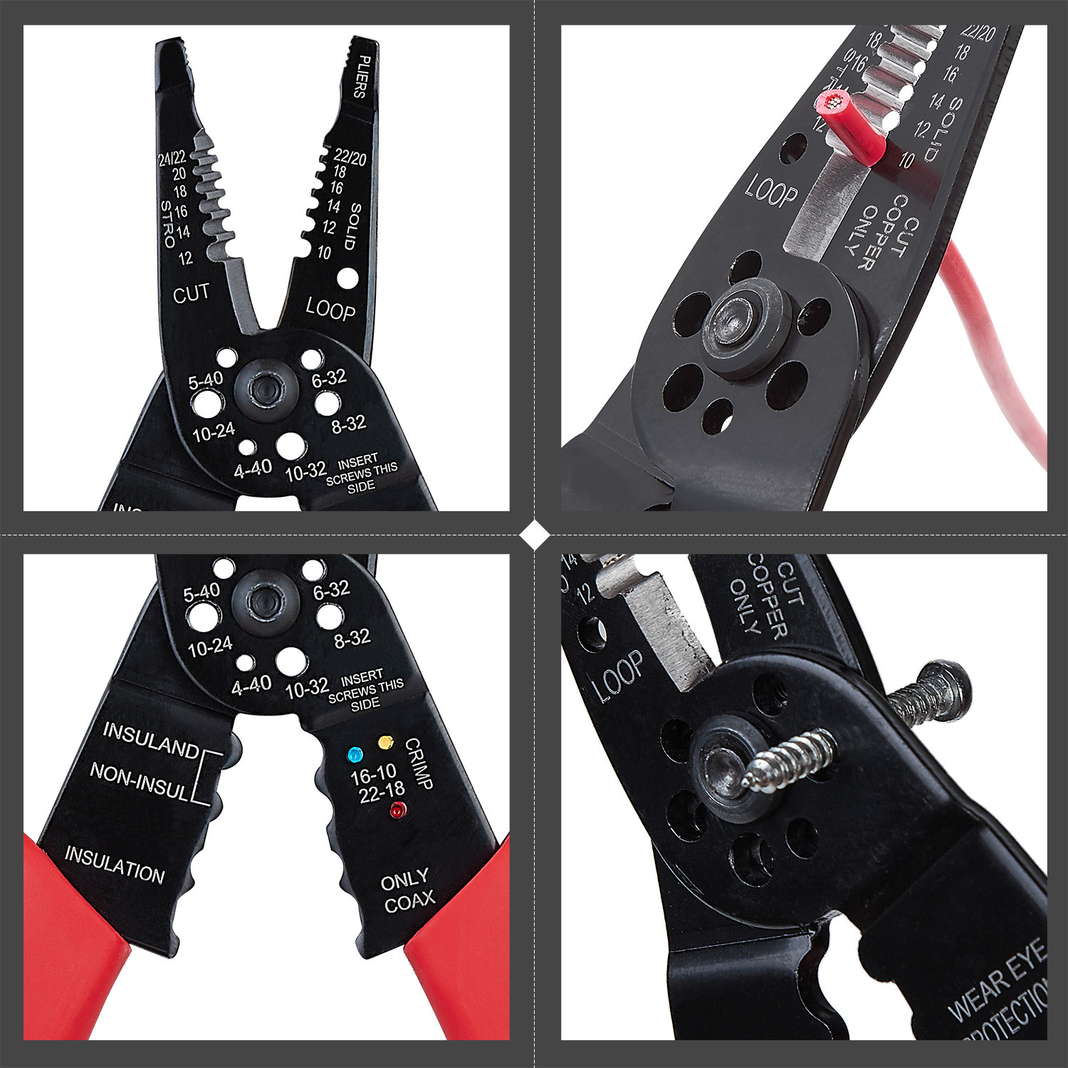 WGGE WG-015 Professional crimping tool / Multi-Tool Wire Stripper and Cutter