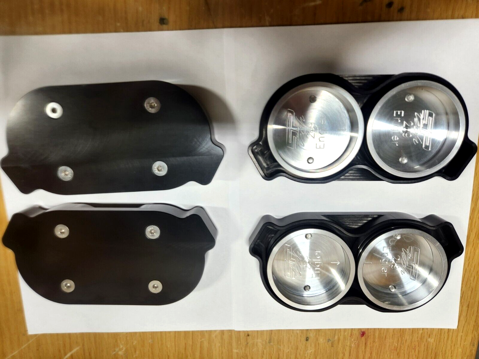 Sprint Car Engler 2.9" injection billet alum. wash plug kit - new product