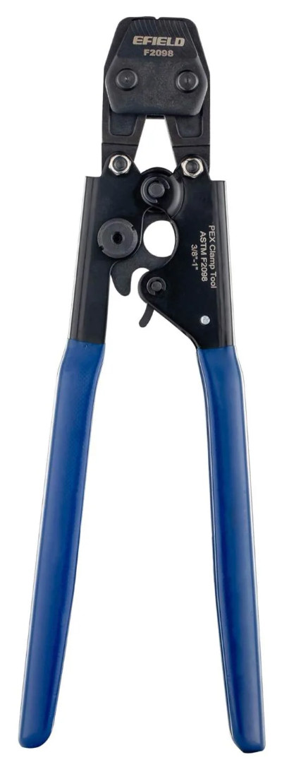 1/2" Pex-B Pipe 2x50ft Rolls (Red+Blue) Clamp Fittings Crimper Plumbing Kit