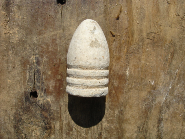 Excavated Civil War .58 Caliber 3-Ring Bullet Minie Ball dug in Kennesaw, Ga.