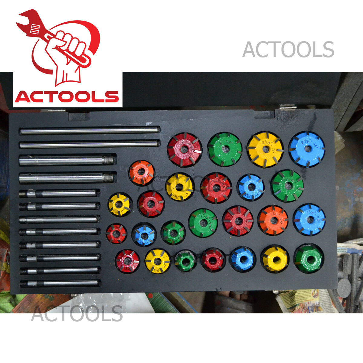 Valve Seat Cutter Set Carbide Tipped 37 For Chevy, Ford.gmc ,Caterpillar ,Komtus