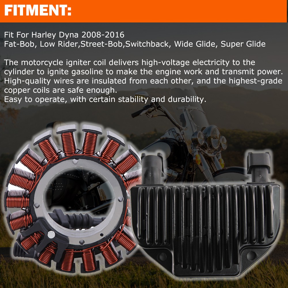 2008-2016 Dyna Stator and Voltage Regulator Rectifier For Harley Dyna 30017-08