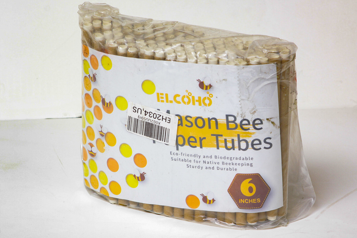 Cardboard Mason Bee House Tubes 6 Inches Paper Tubes for Mason Bees (200)