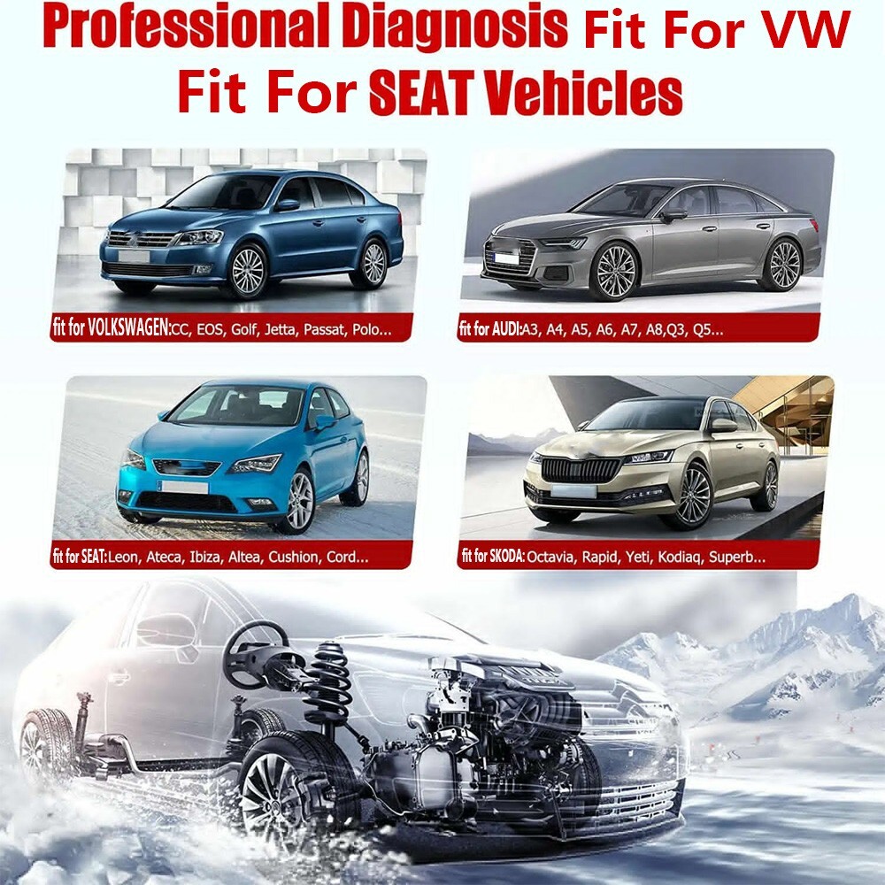 Fit For VW Audi Car Full System OBD2 Scanner Code Reader Scan Tool Oil EPB Reset