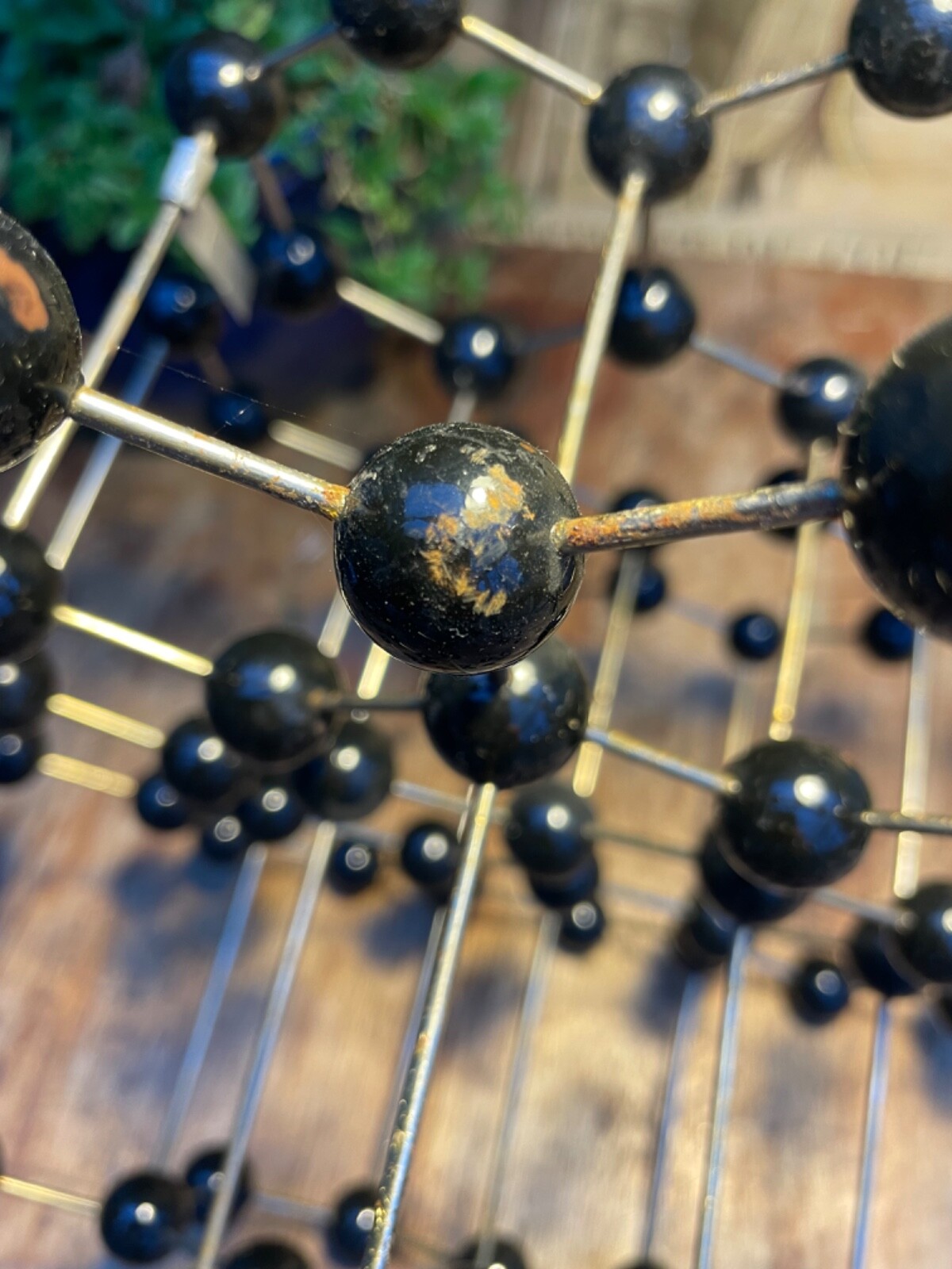 Vintage GRAPHITE educational atomic molecular model chemistry crystal structure