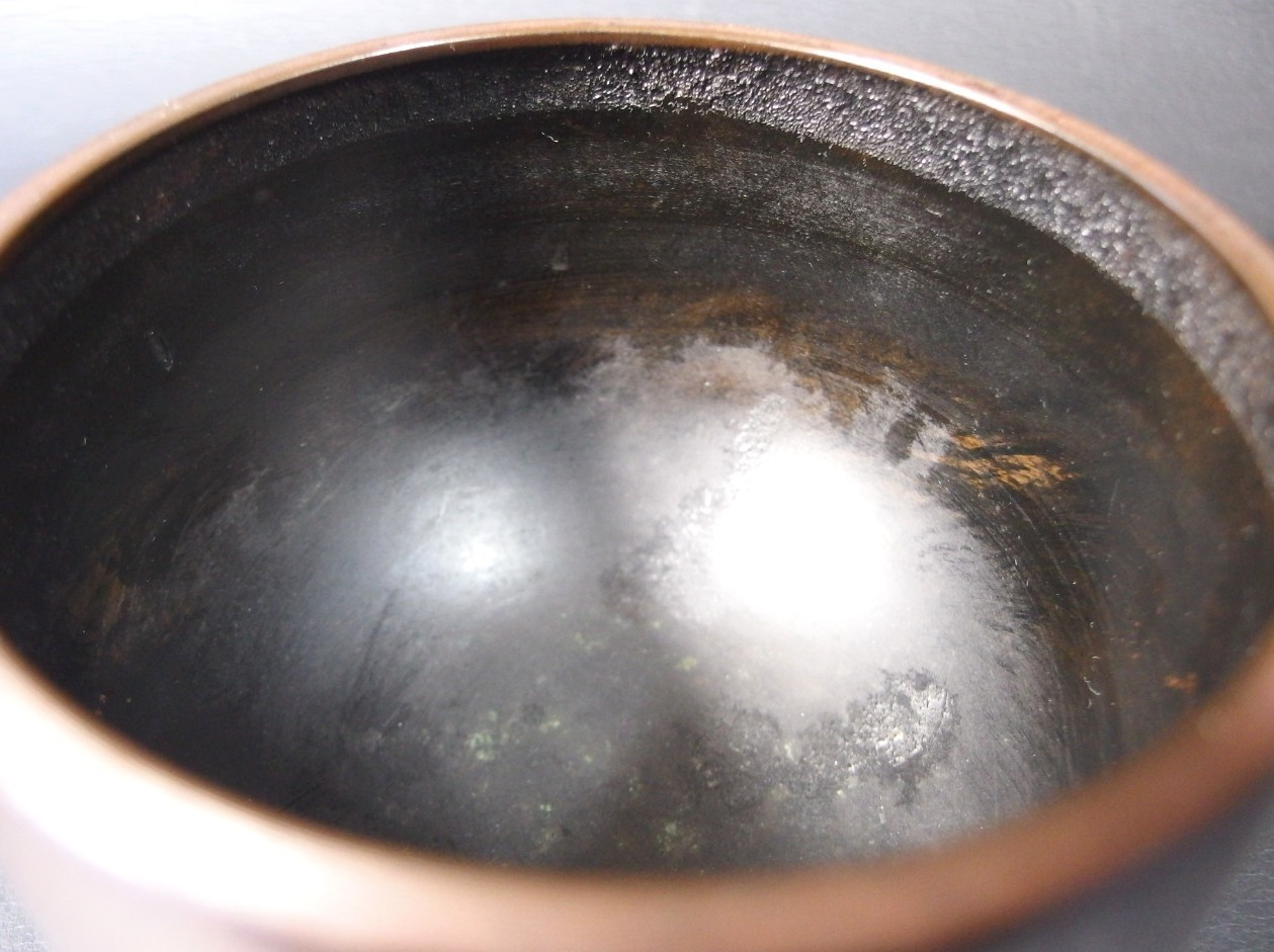or25123 JAPANESE BUDDHIST SINGING BOWL ORIN GONG 5.1 inch 13 cm Width VINTAGE