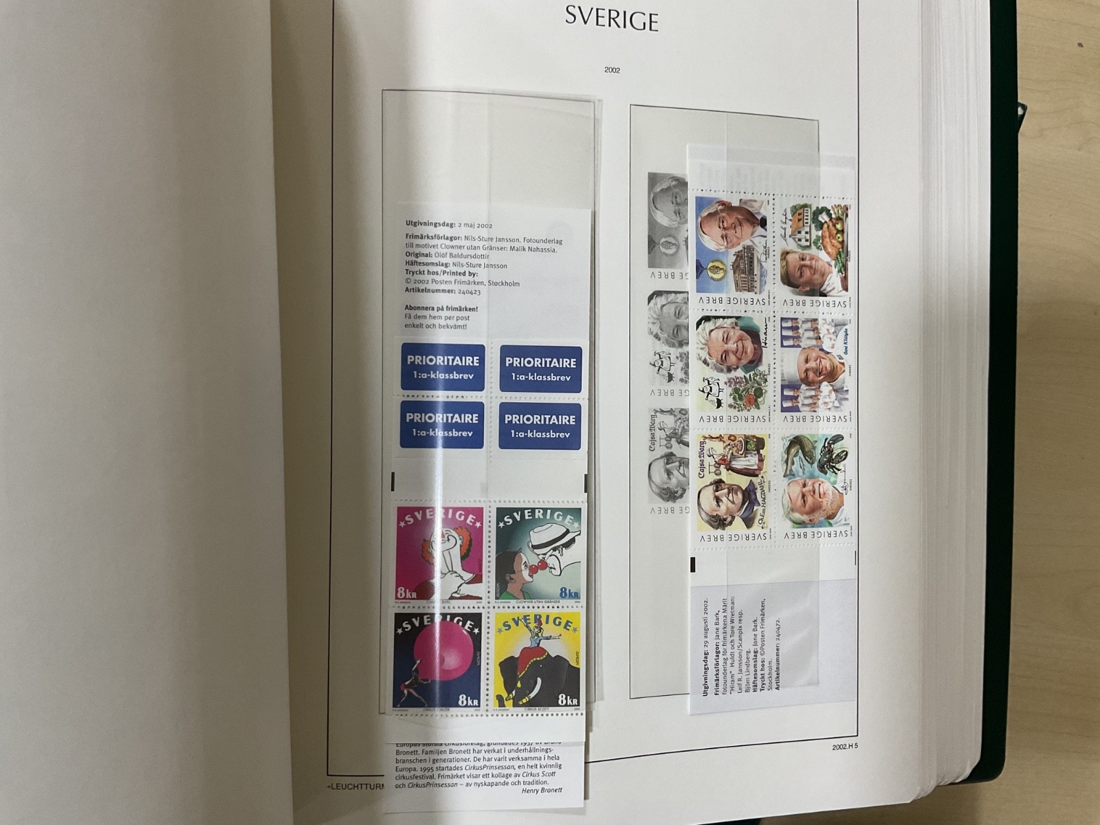 Sweden stamps. 2002 - 2008. MNH. Kabe album. G/206*