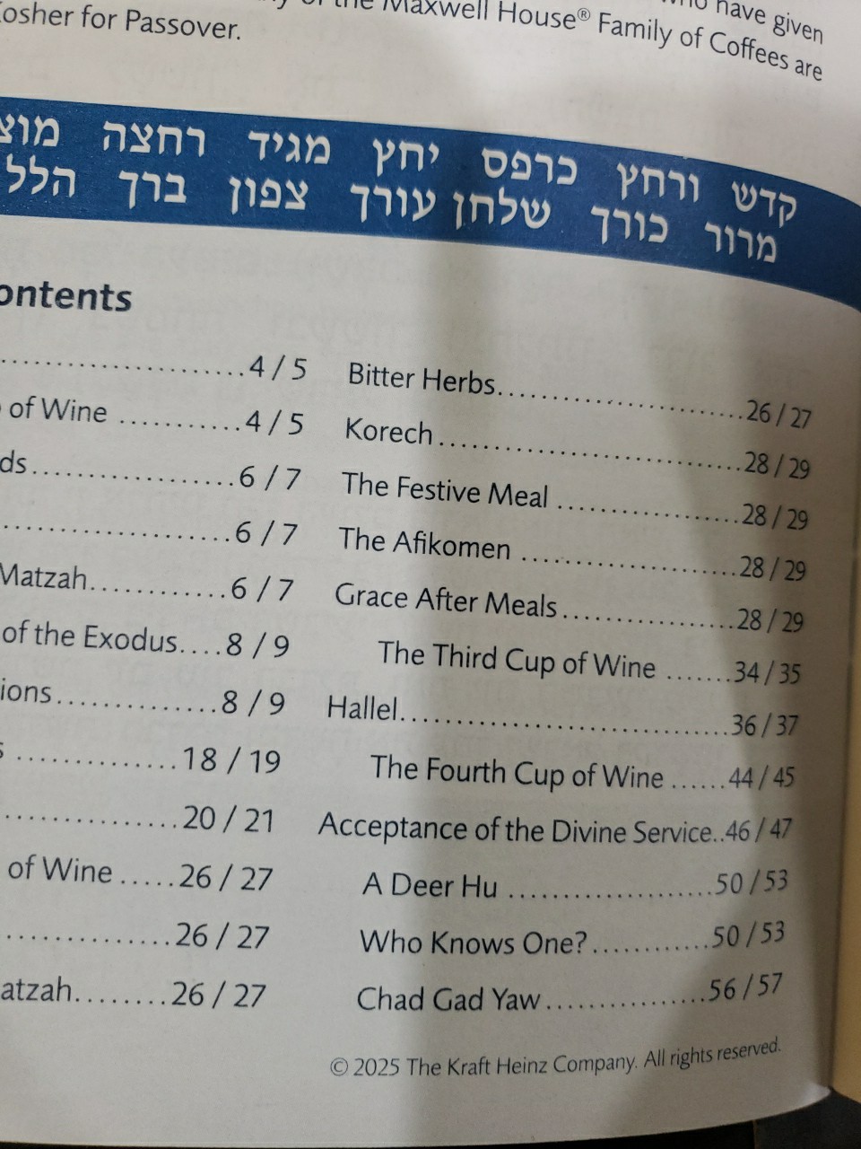 5 Passover Haggadah Maxwell House 2025-ships by Monday 3/23 via USPS Priority