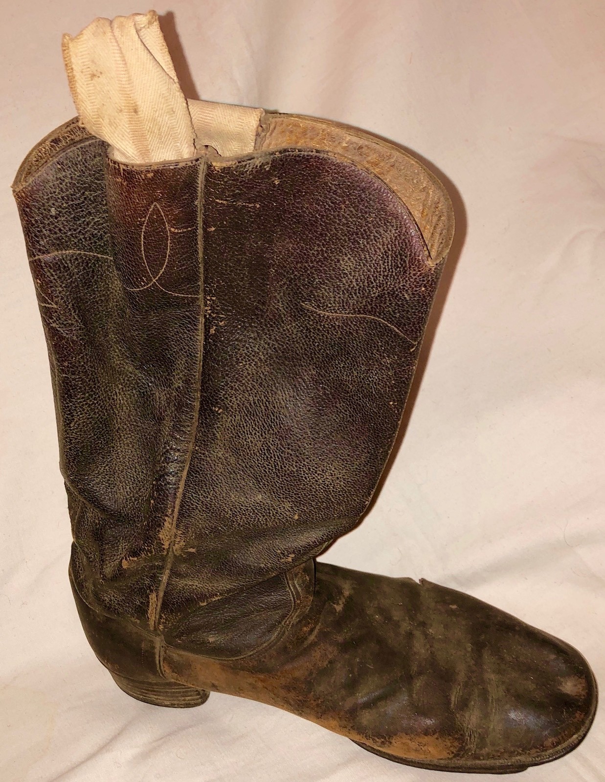 Rare Original Civil War Confederate Id’d 6th Virginia Cavalry Boots