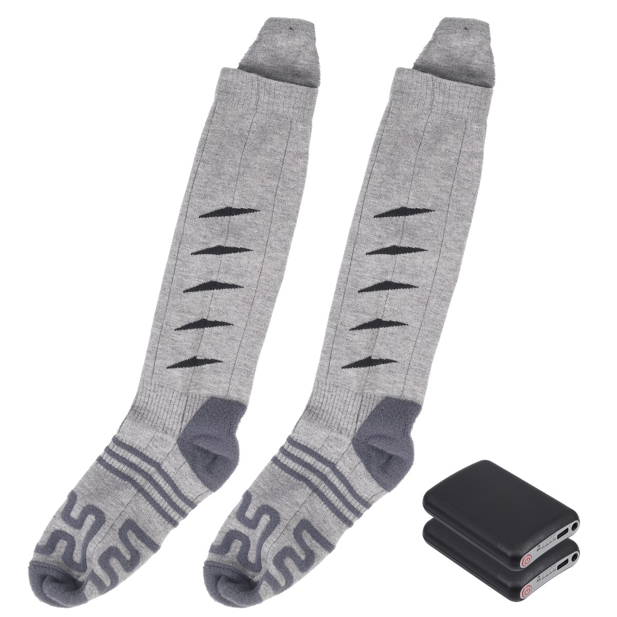 Rechargeable Electric 5000mAh Battery Heated Socks Men Women Winter Foot Warmer