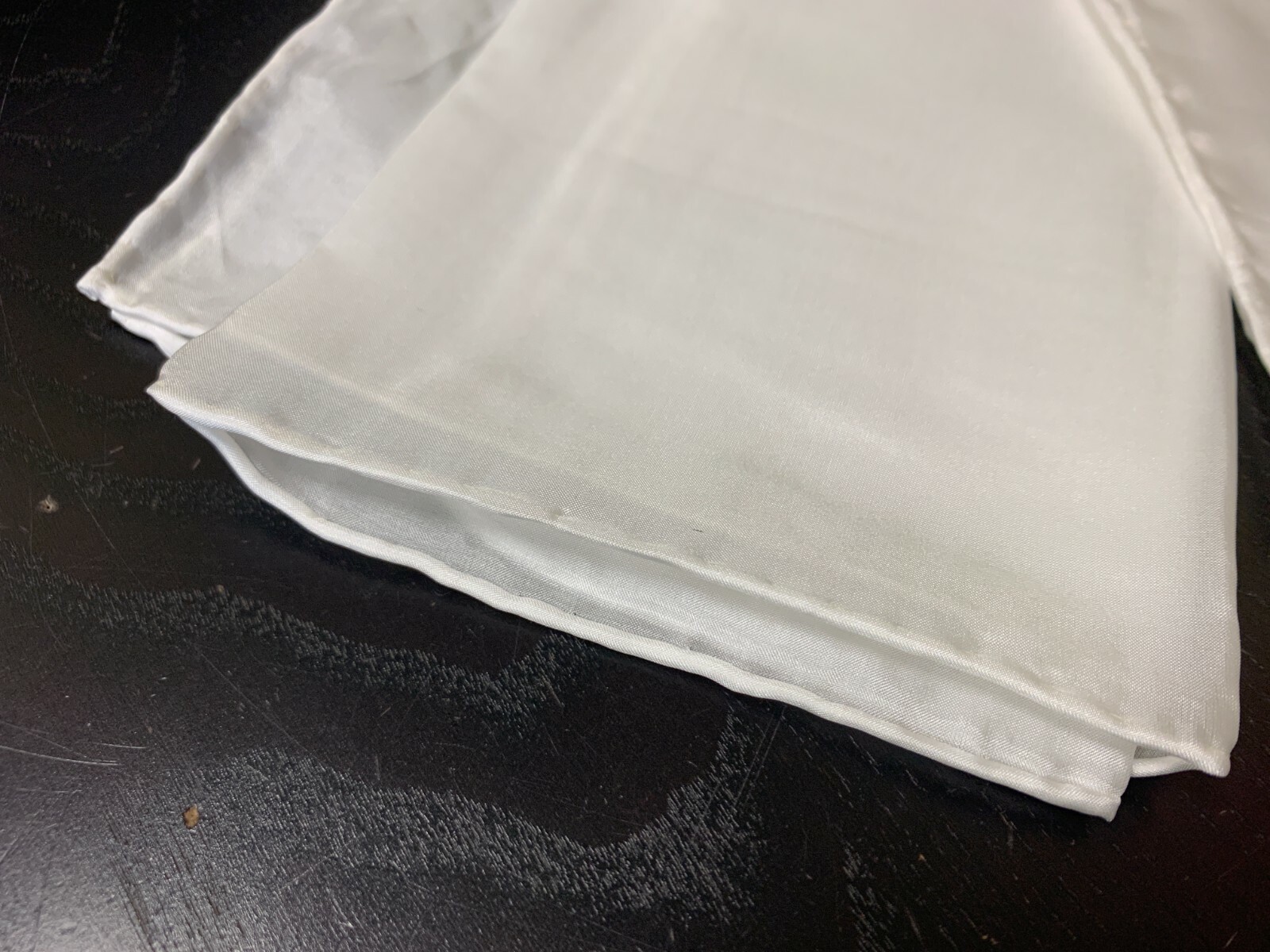 18th Century, Rev War Man's White 100% Silk Neckerchief Cravat - 14" X 72" - NEW