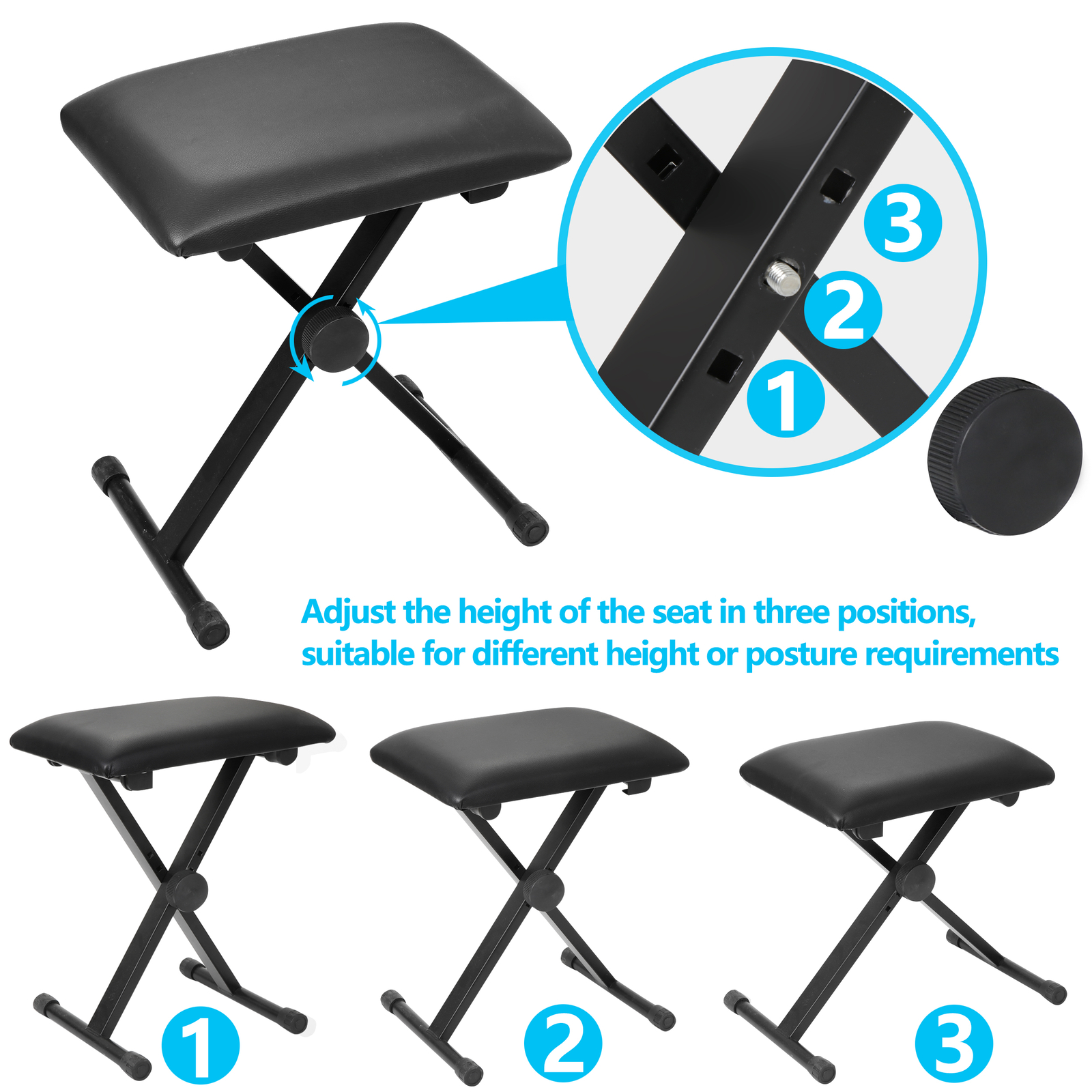 61-Key Electric Keyboard Piano with Stand, Headphones, Microphone