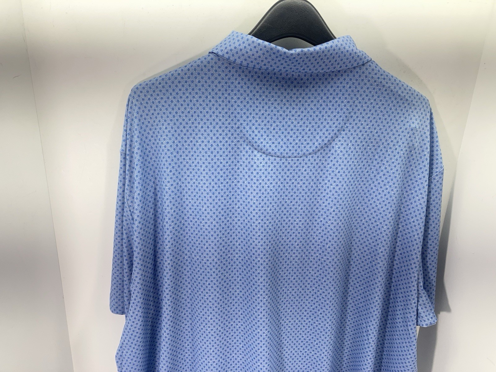 Callaway Performance Polo Golf Shirt Men Sz 2XL Blue Geometric Short Sleeve NWOT