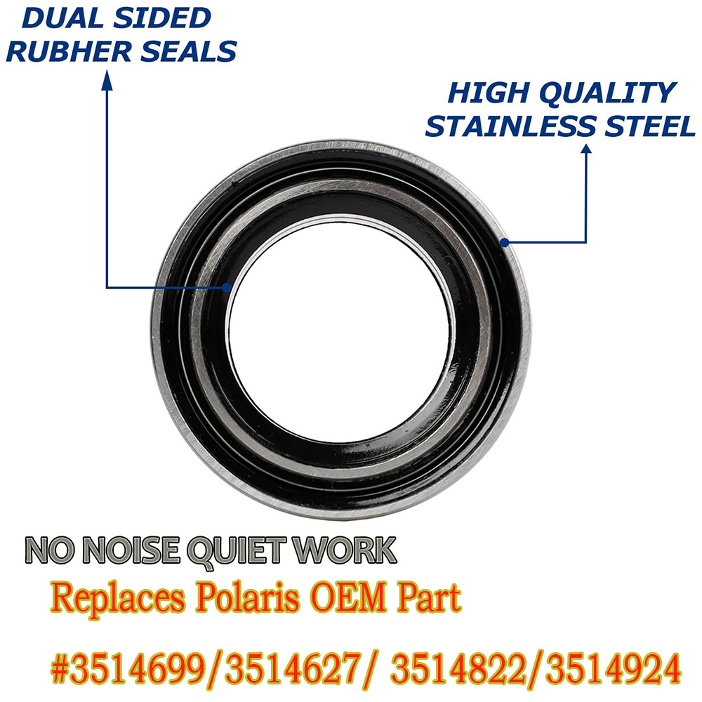 For Polaris RZR 1000 XP (2) Front + (2) Rear Wheel Bearings Kit 3514822 3514699