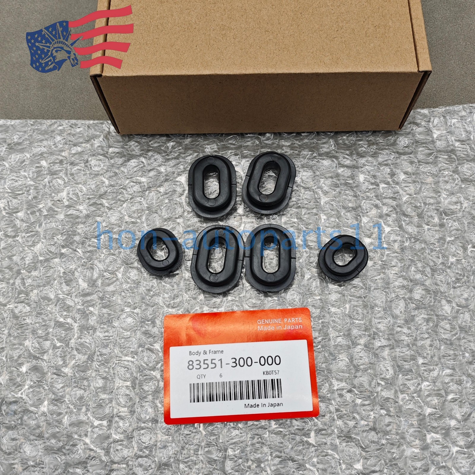 OEM! 6X Side Cover Rubber Grommets 83551-300-000 For Honda CB350/450/500/550/650