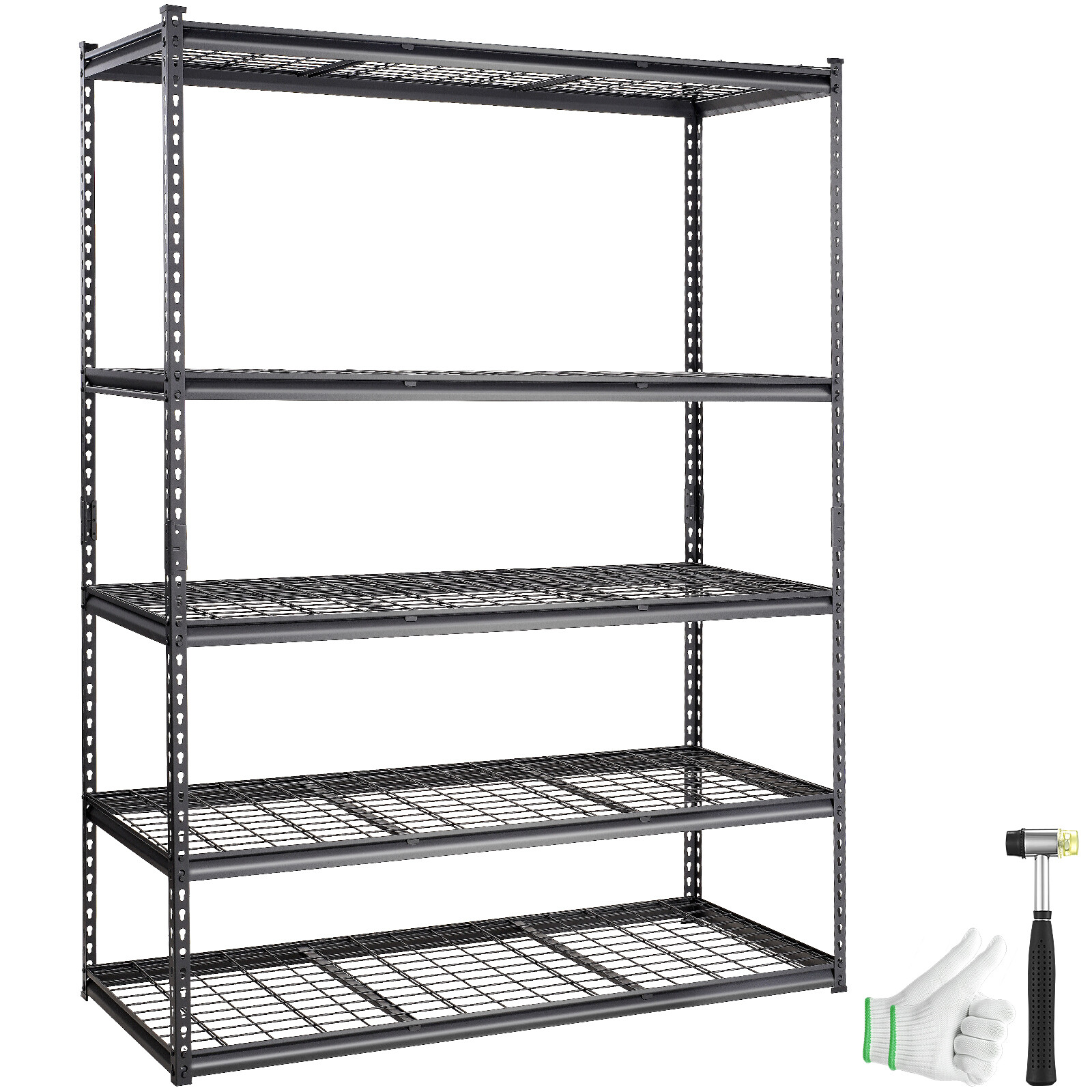 VEVOR Storage Shelving Unit Garage Storage Rack 5-Tier Adjustable 2000 lbs Load