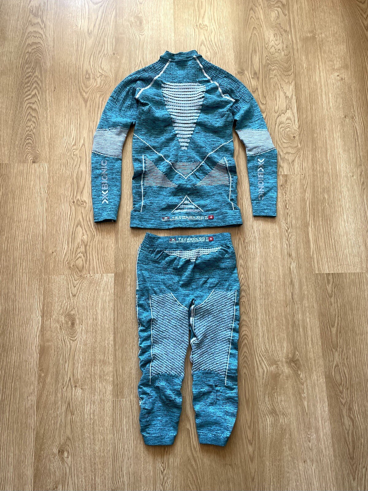 X-BIONIC Thermo Compression Base Layer Set Suit LS T-Shirt 3/4 Pants Size S/M