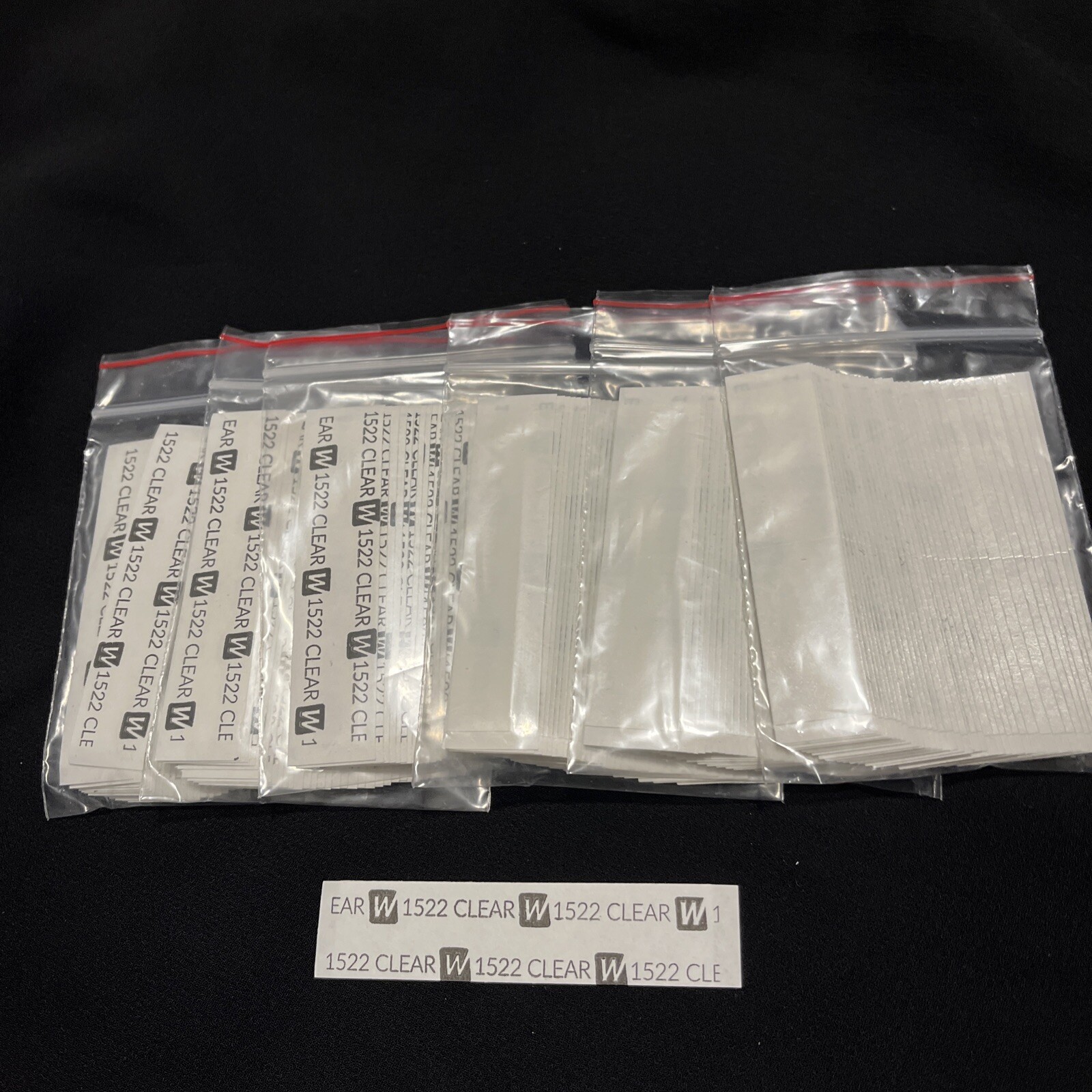 Walker 3M 1522 Hairpiece Tape 216 Pc 3/4” x 3”Straight 6Pack-Poly Wig Toupee-New