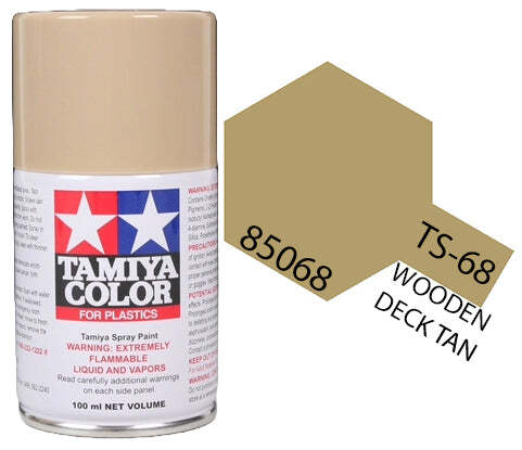 Tamiya 85068 TS-68 Wooden Deck Tan Lacquer Spray Paint 100ml TAM85068 - US