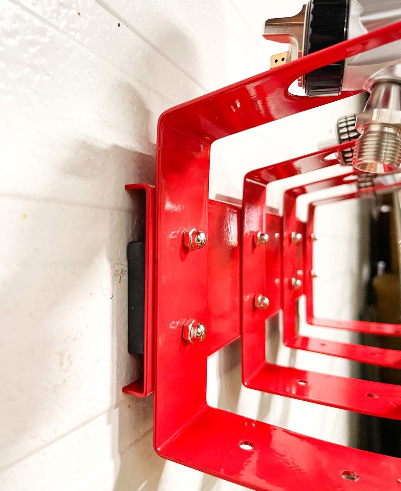 Magnetic Paint Spray Gun Holder Stand, Holds 4 Gravity Feed