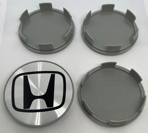 4PACK Honda Most Models Wheel Center Caps Silver Chrome Rim Logo Hubcaps 69mm-
