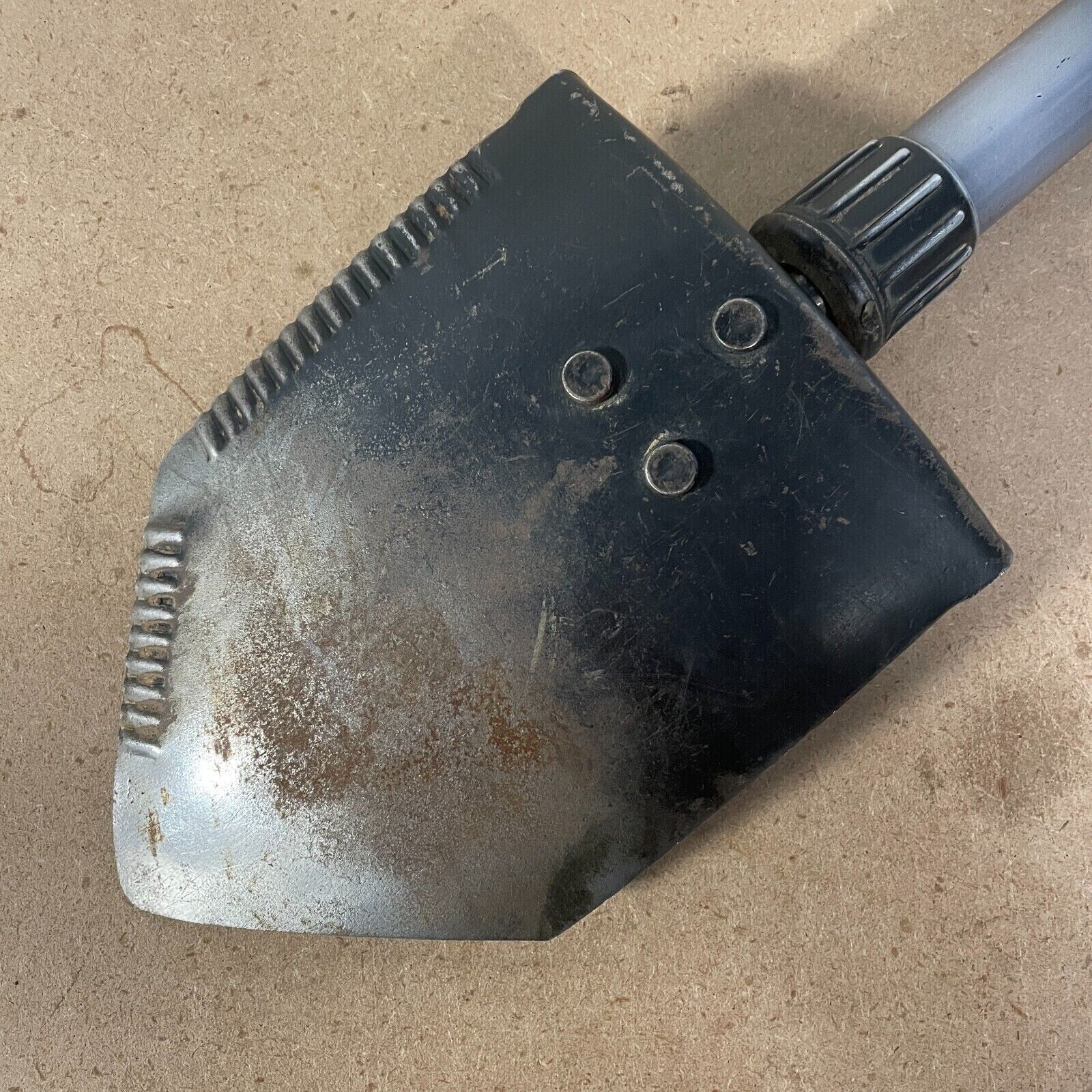 AMES US Military E TOOL ENTRENCHING TOOL SHOVEL & ACU COVER CASE POUCH VGC