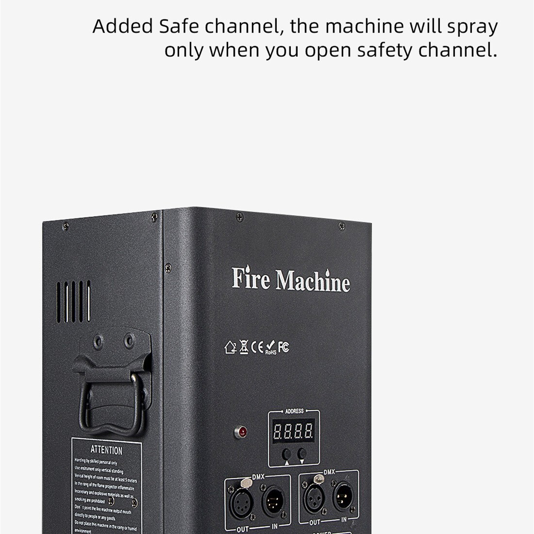 MOKA DMX Fire Machine for Stage Flame Machine Flamethrower Jet 10FT Safety