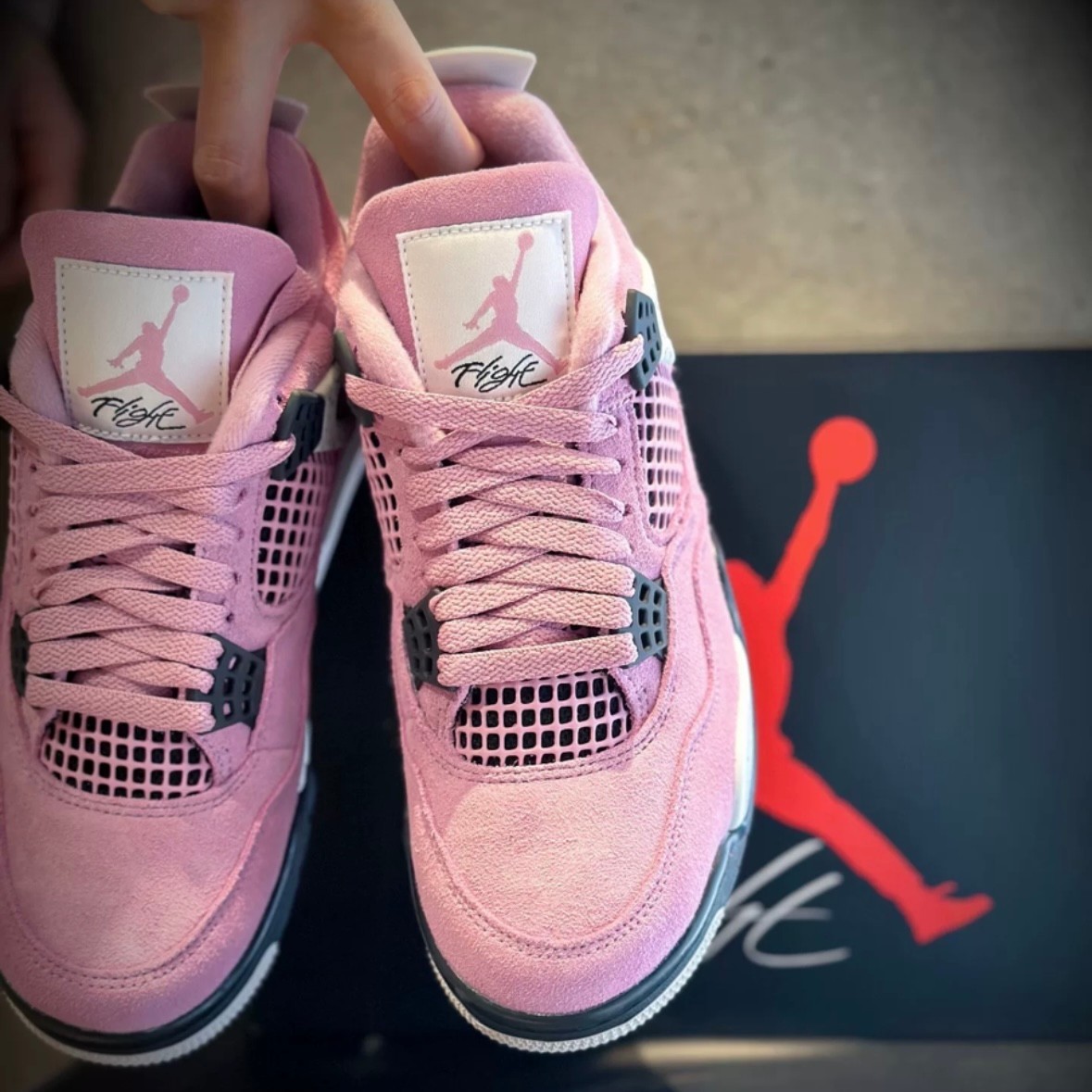 Jordan 4 'Orchid" Retro Mid Top Basketball Men's & Women's Shoes